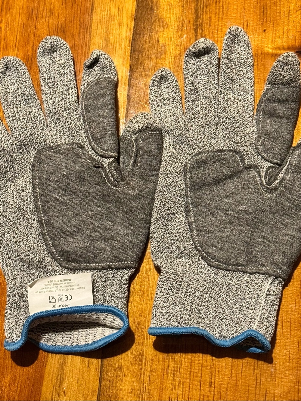 Claw Cover C4 Gloves LG (9) Industrial Work Gloves Gray Cut Resistant 10.75”x5”